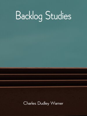 cover image of Backlog Studies